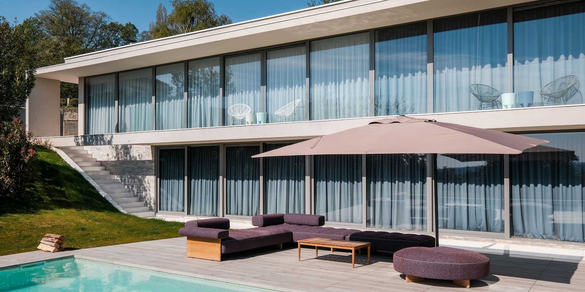 Construction d'une villa contemporaine dans l'agglomération de Montpellier par un architecte